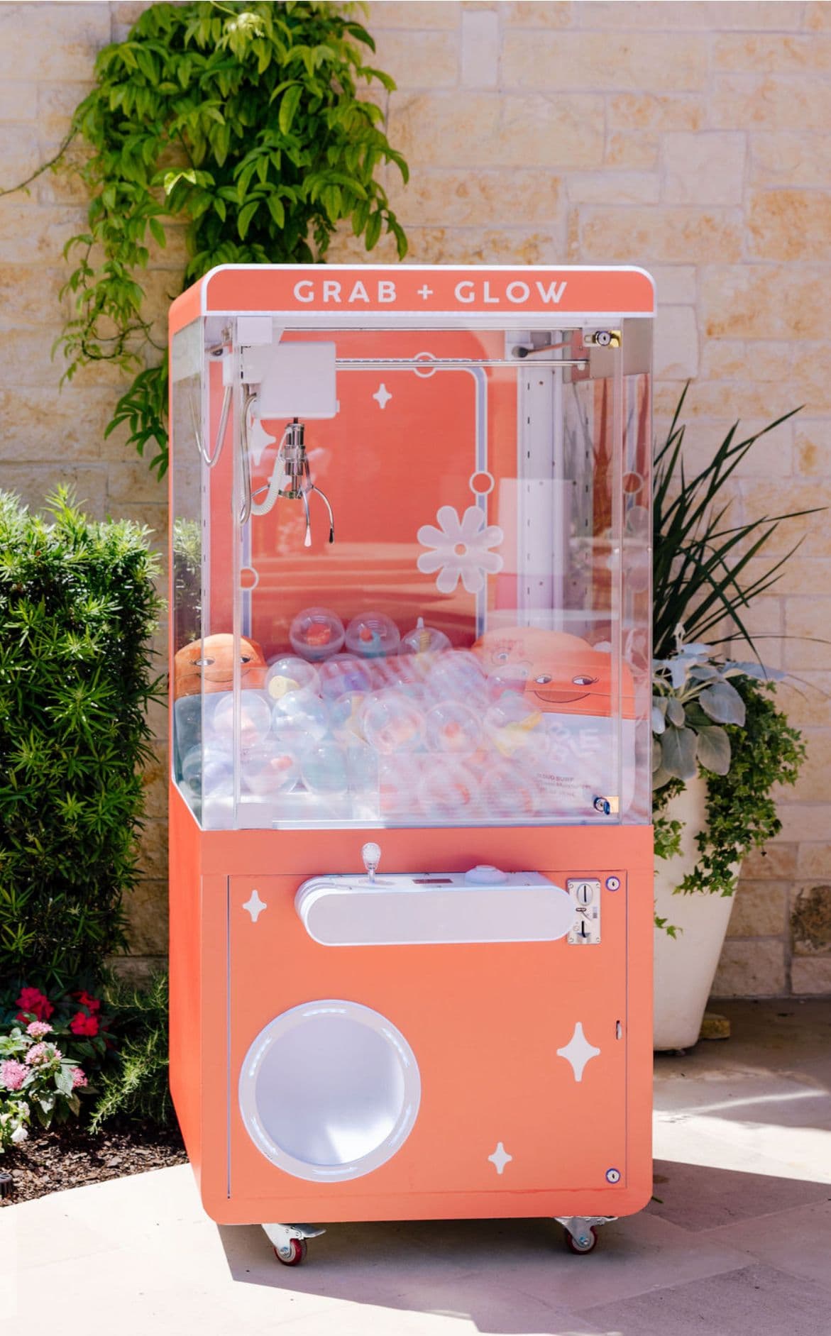 Branded claw machine rental for corporate events and prize activations in Houston