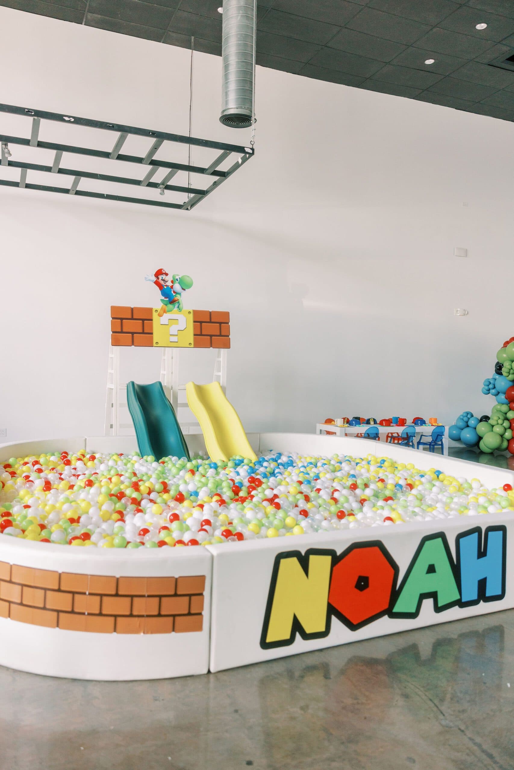 Branded ball pit photo moment at a Houston activation