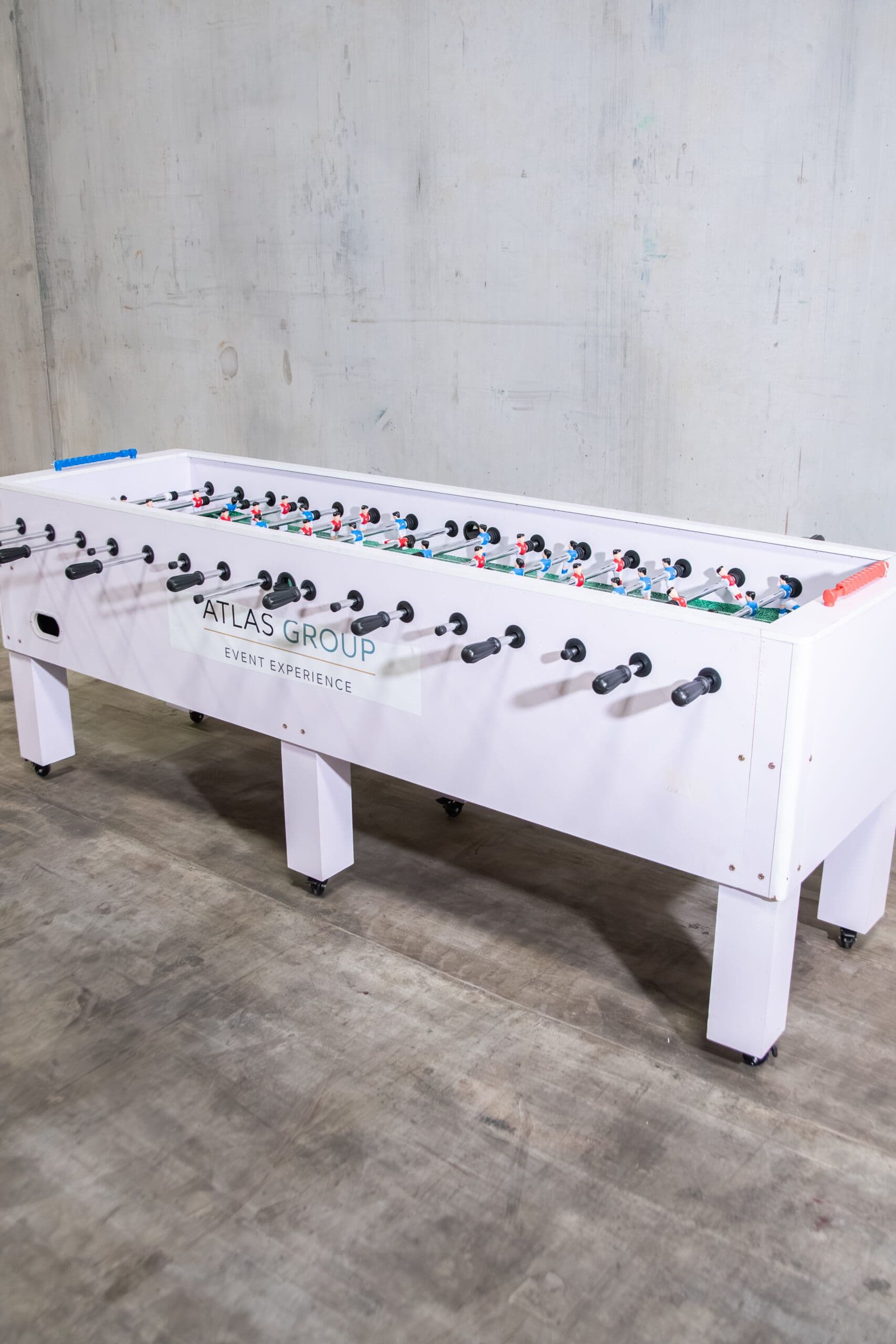 Giant mega foosball table rental at a Houston corporate event