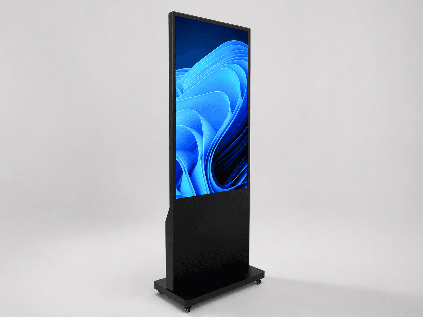 55 inch interactive touchscreen game kiosk rental at a Houston trade show