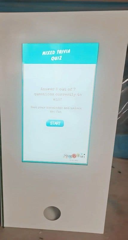 Interactive Digital Quiz Station Rental (Prize Dispensing Kiosk)